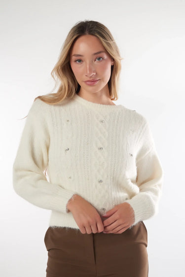 Magasinez le chandail à manches longues avec cristaux de la nouvelle collection de la Boutique Colori - Shop the long sleeves sweater with decorative crystals from new collection from Boutique Colori