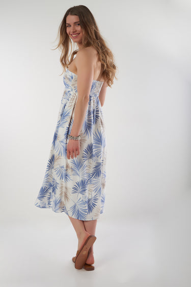 Magasinez la robe à motif feuilles de palmier de la nouvelle collection de la Boutique Colori - Shop the palm leaf pattern dress from new collection from Boutique Colori