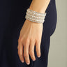 Magasinez le bracelet enroulé avec cristaux et perles de Colori - Shop the coiled bracelet with crystals and pearls from Colori